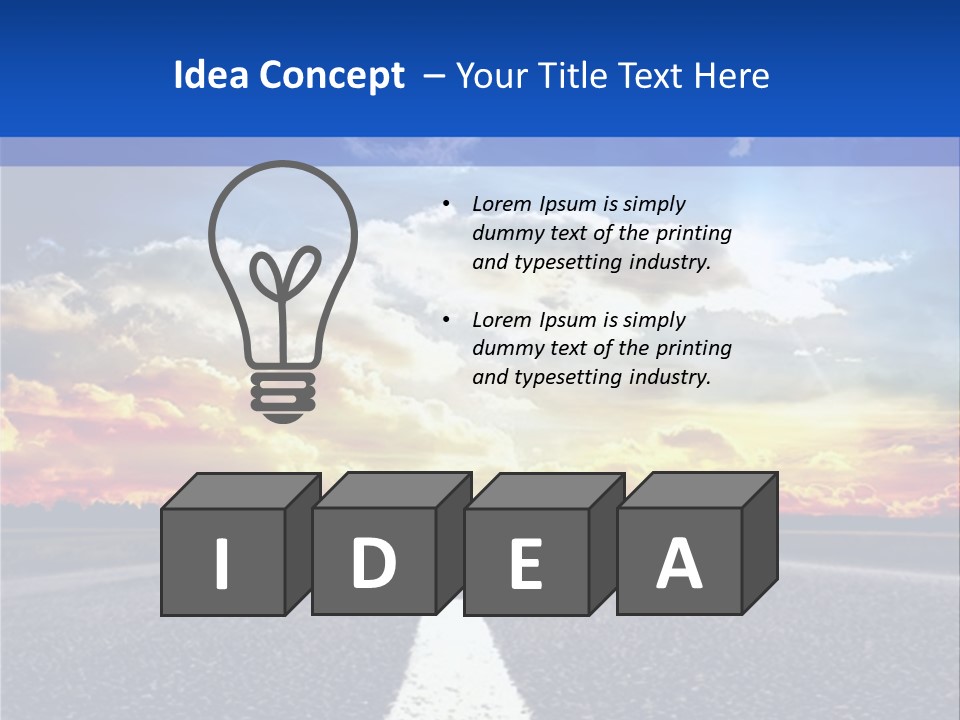 Sunset Natural Cloudscape PowerPoint Template