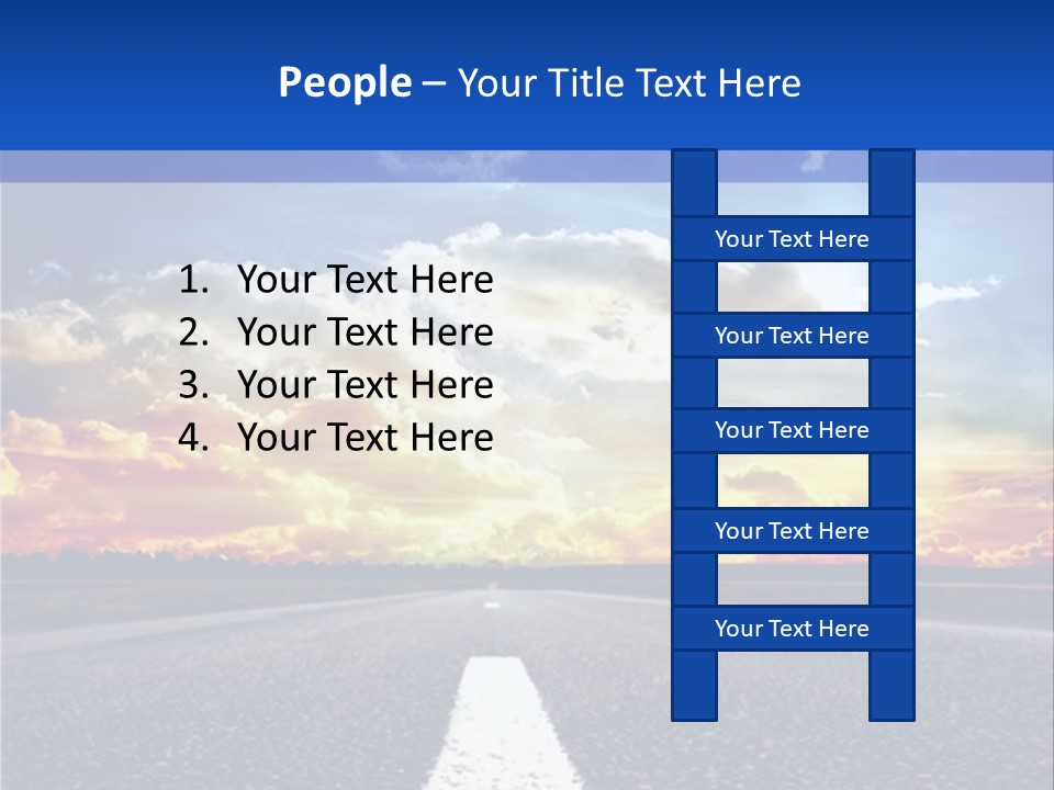 Sunset Natural Cloudscape PowerPoint Template