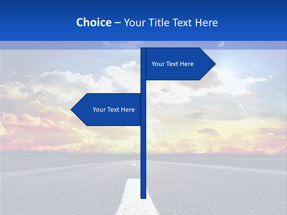 Sunset Natural Cloudscape PowerPoint Template