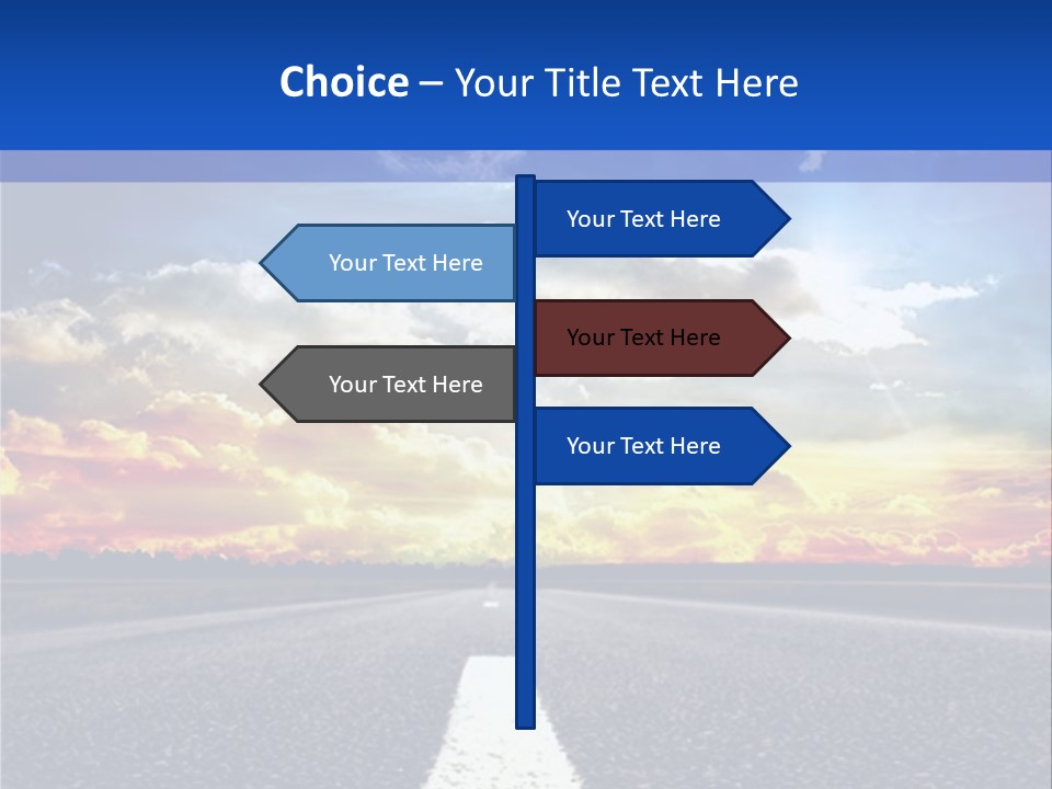 Sunset Natural Cloudscape PowerPoint Template