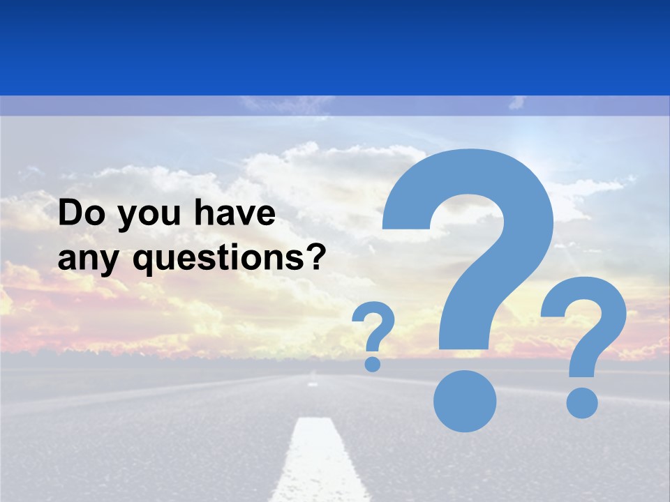 Sunset Natural Cloudscape PowerPoint Template