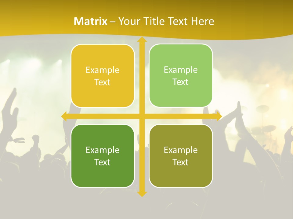 Happiness Band Silhouette PowerPoint Template