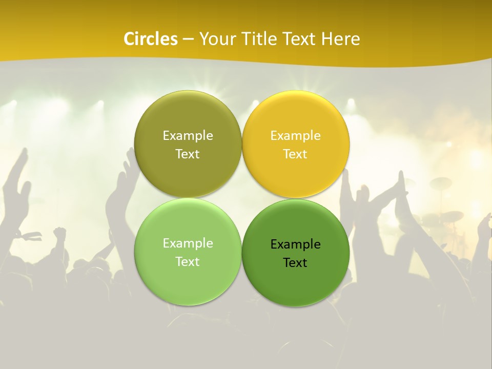 Happiness Band Silhouette PowerPoint Template