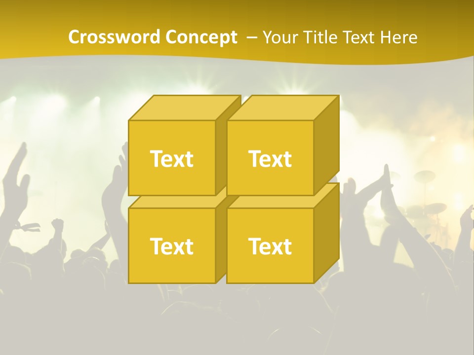 Happiness Band Silhouette PowerPoint Template