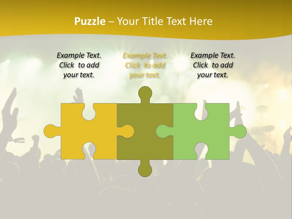 Happiness Band Silhouette PowerPoint Template