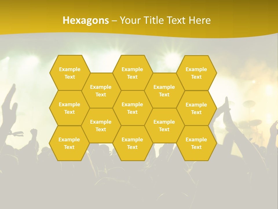 Happiness Band Silhouette PowerPoint Template