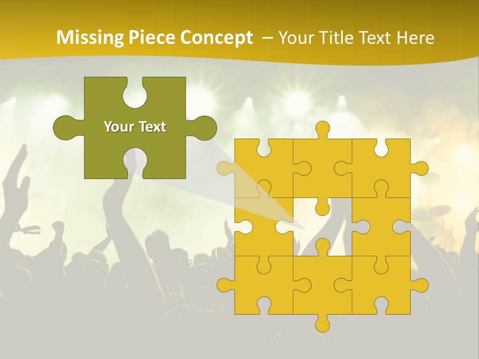 Happiness Band Silhouette PowerPoint Template