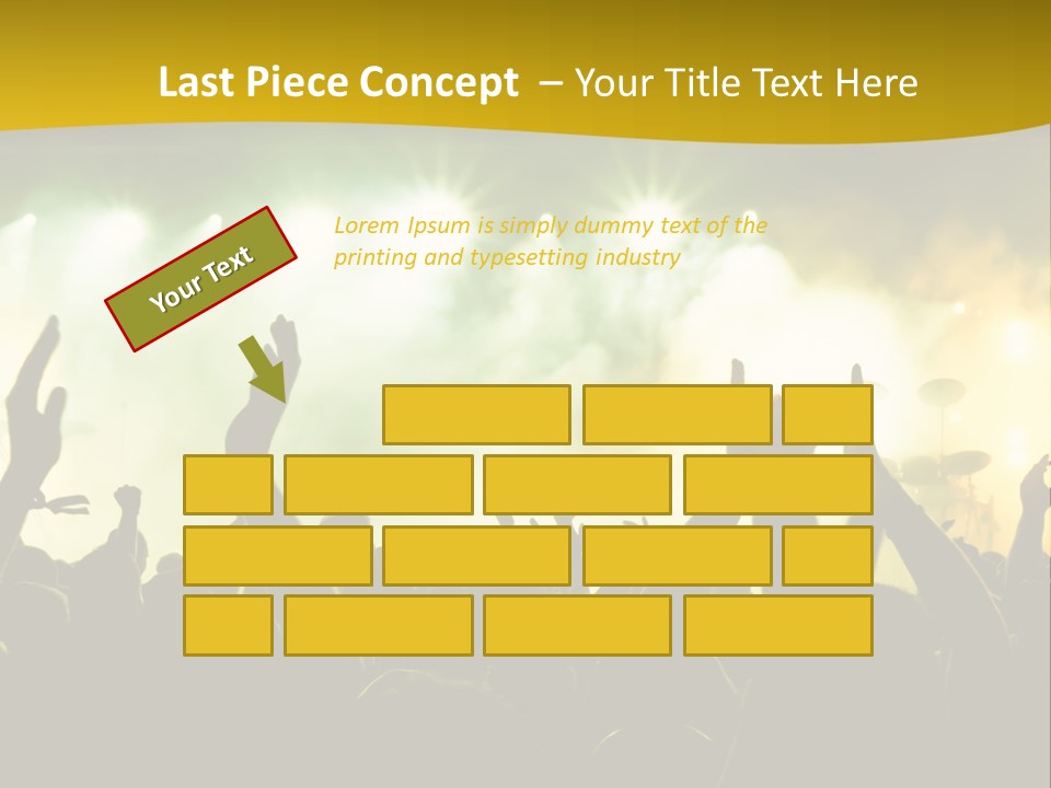 Happiness Band Silhouette PowerPoint Template