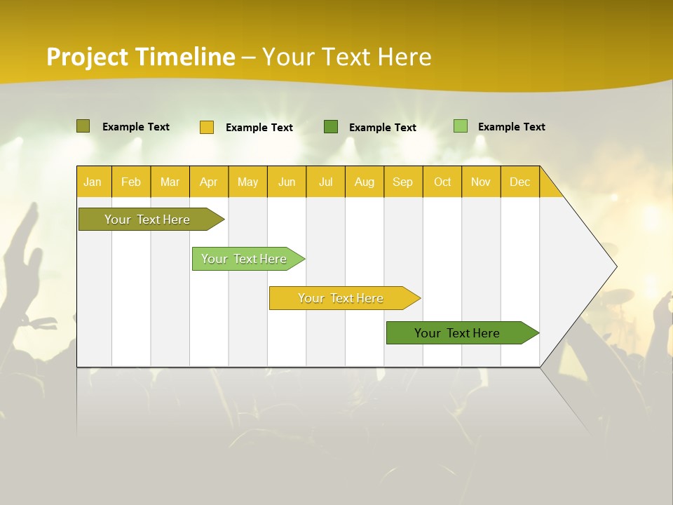 Happiness Band Silhouette PowerPoint Template