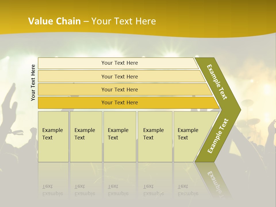 Happiness Band Silhouette PowerPoint Template