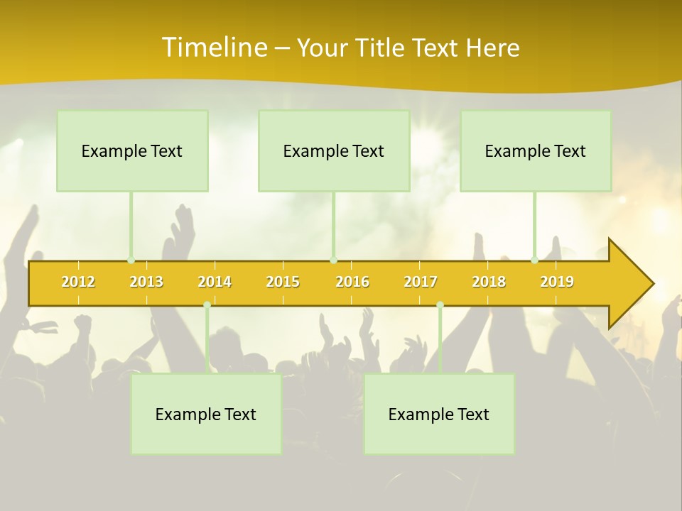 Happiness Band Silhouette PowerPoint Template