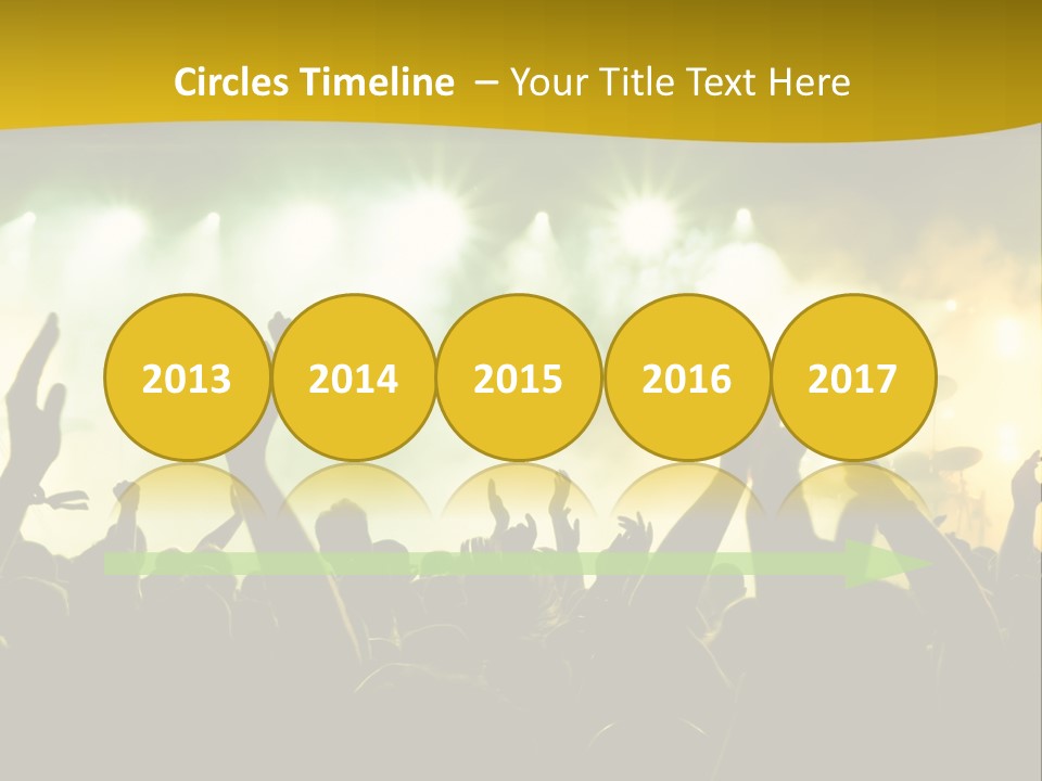 Happiness Band Silhouette PowerPoint Template