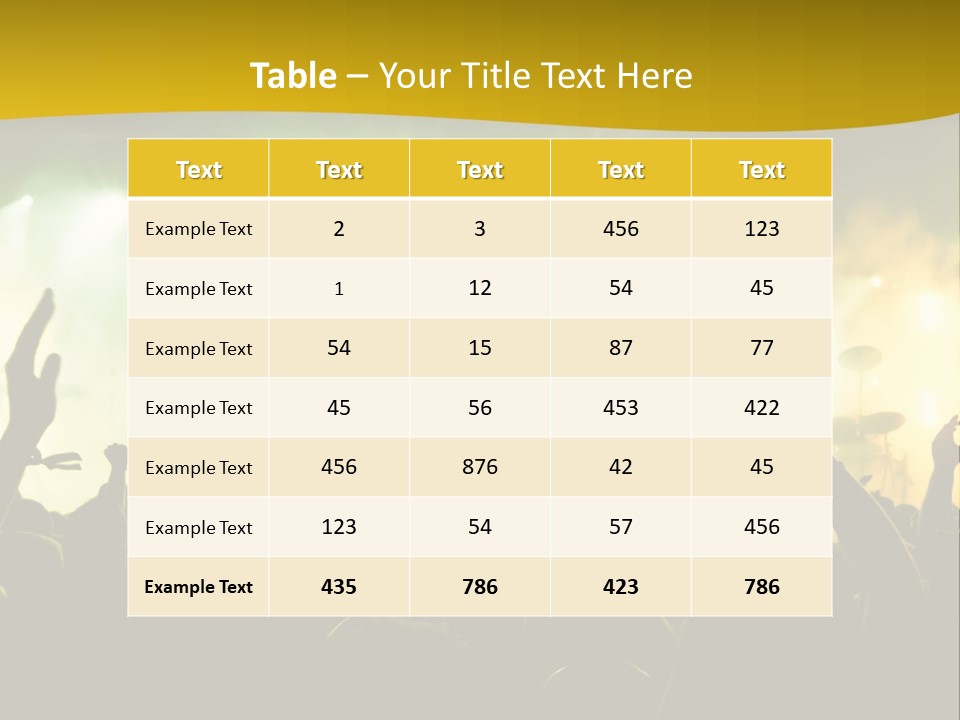Happiness Band Silhouette PowerPoint Template