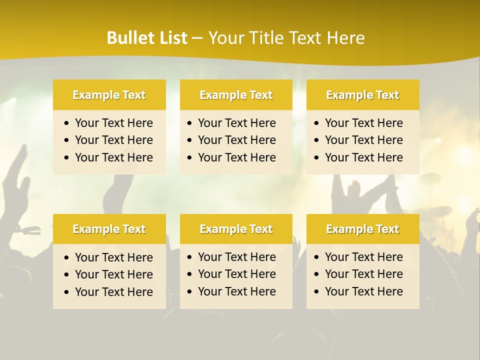 Happiness Band Silhouette PowerPoint Template