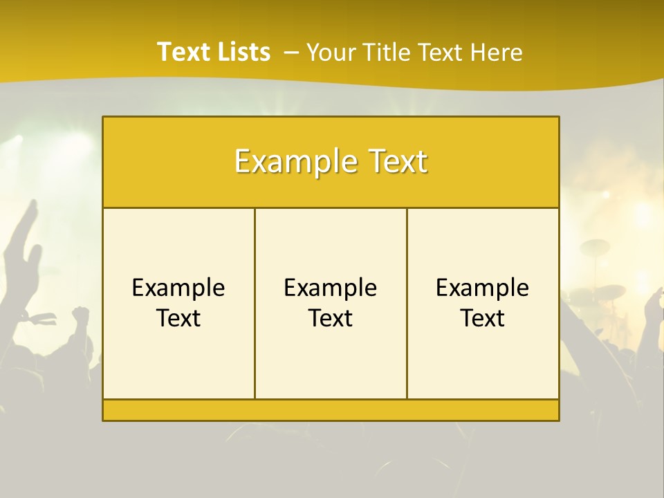 Happiness Band Silhouette PowerPoint Template