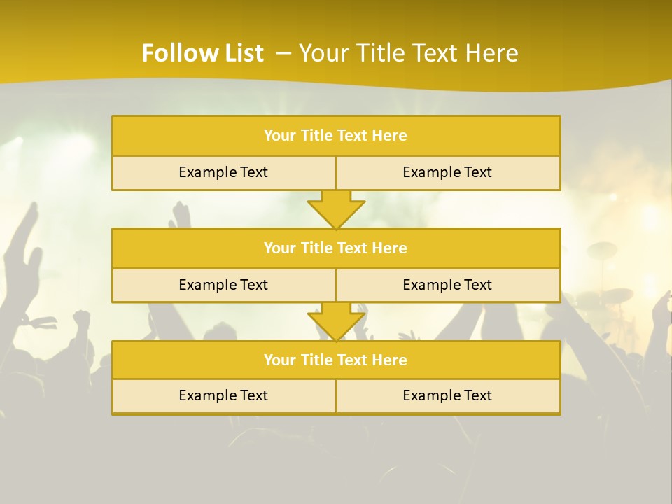 Happiness Band Silhouette PowerPoint Template