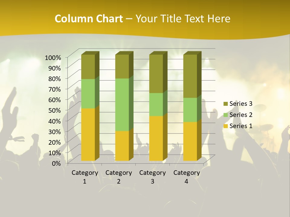 Happiness Band Silhouette PowerPoint Template