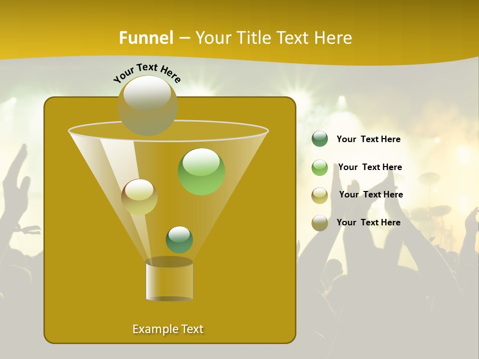 Happiness Band Silhouette PowerPoint Template