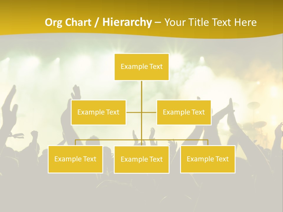 Happiness Band Silhouette PowerPoint Template