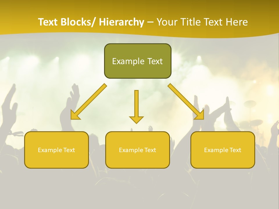 Happiness Band Silhouette PowerPoint Template