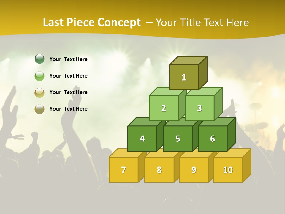 Happiness Band Silhouette PowerPoint Template