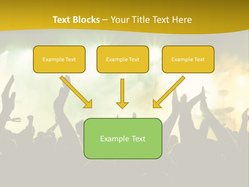Happiness Band Silhouette PowerPoint Template