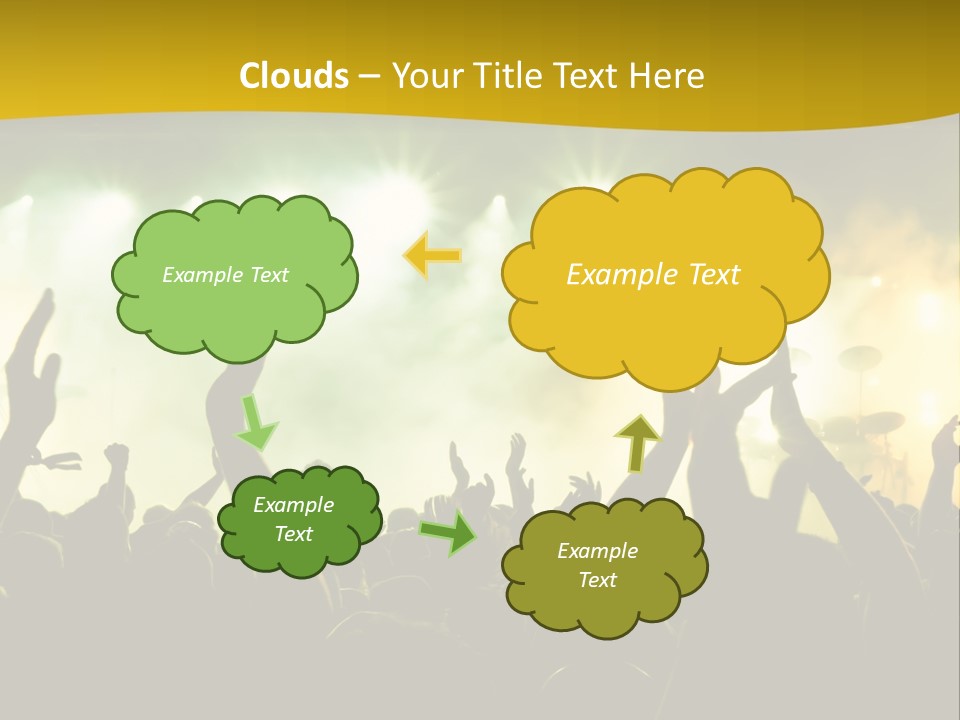 Happiness Band Silhouette PowerPoint Template