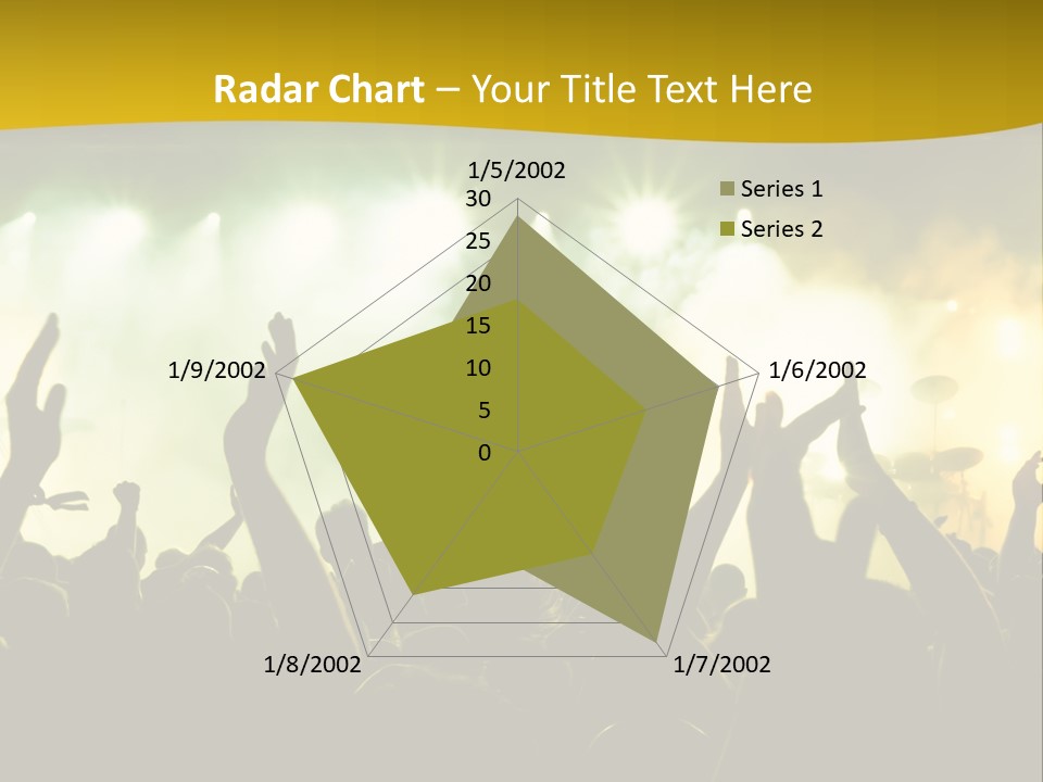 Happiness Band Silhouette PowerPoint Template