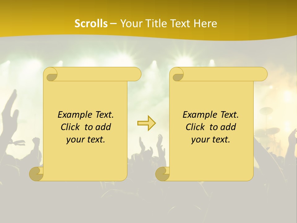 Happiness Band Silhouette PowerPoint Template