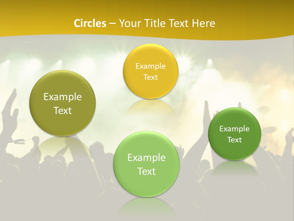 Happiness Band Silhouette PowerPoint Template