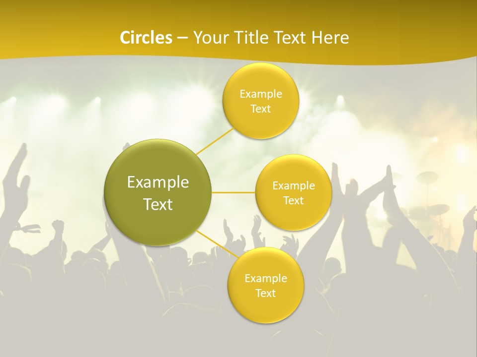 Happiness Band Silhouette PowerPoint Template