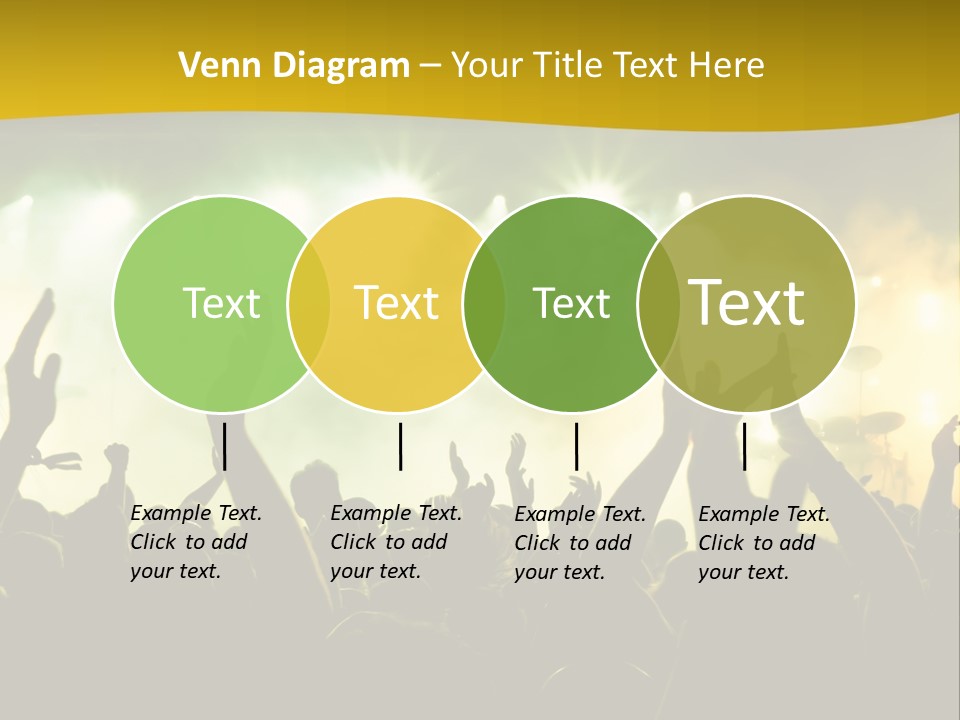 Happiness Band Silhouette PowerPoint Template