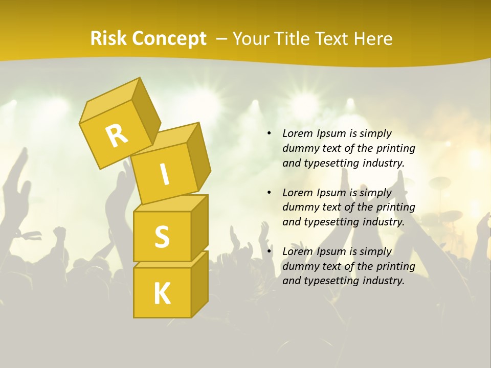 Happiness Band Silhouette PowerPoint Template