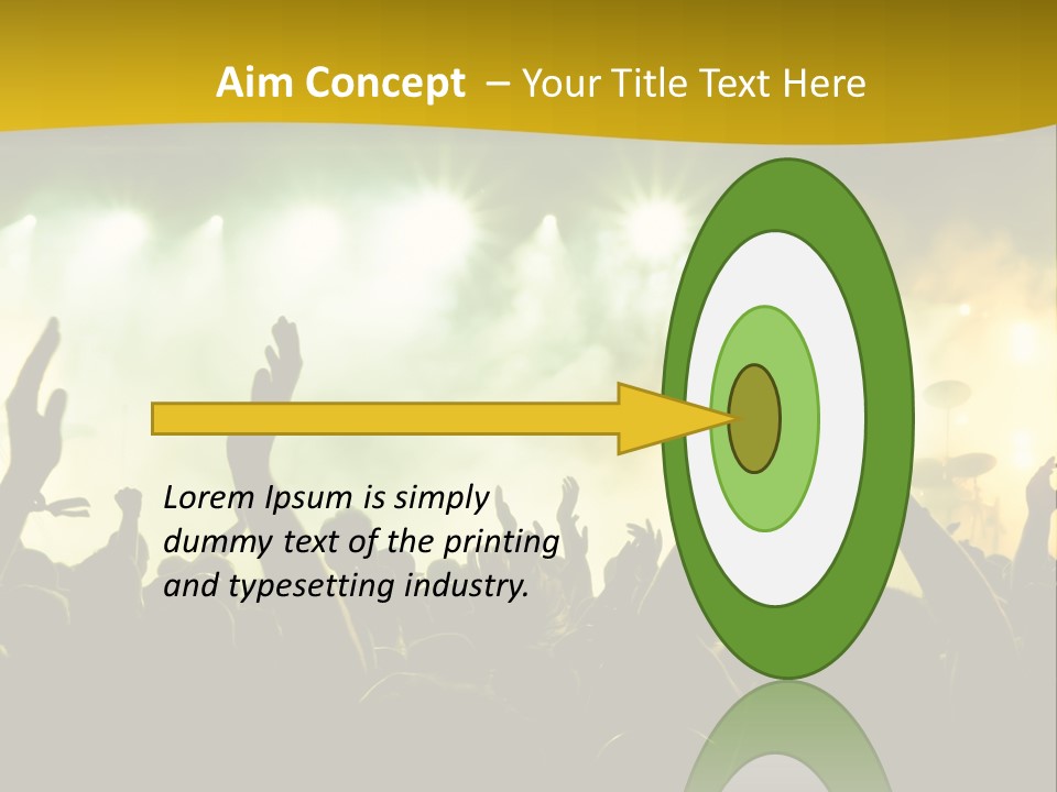 Happiness Band Silhouette PowerPoint Template