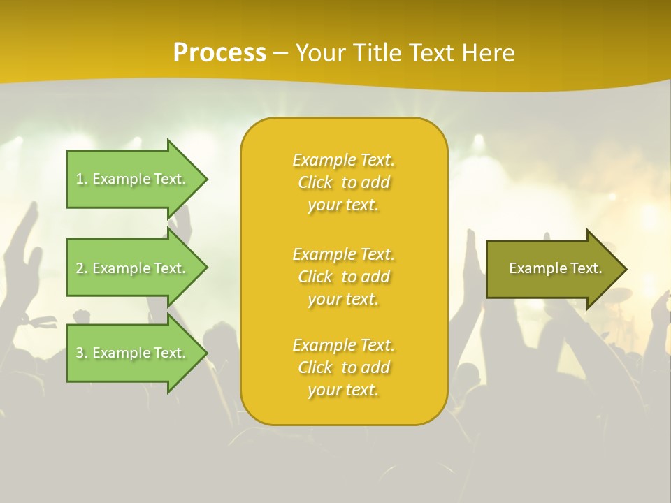 Happiness Band Silhouette PowerPoint Template