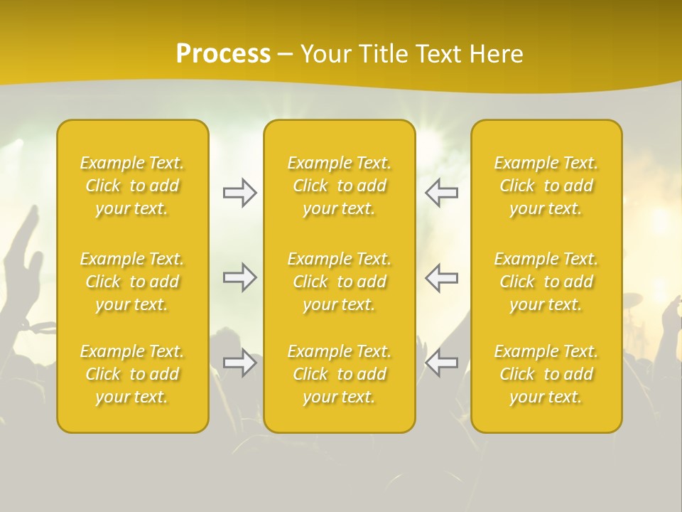 Happiness Band Silhouette PowerPoint Template