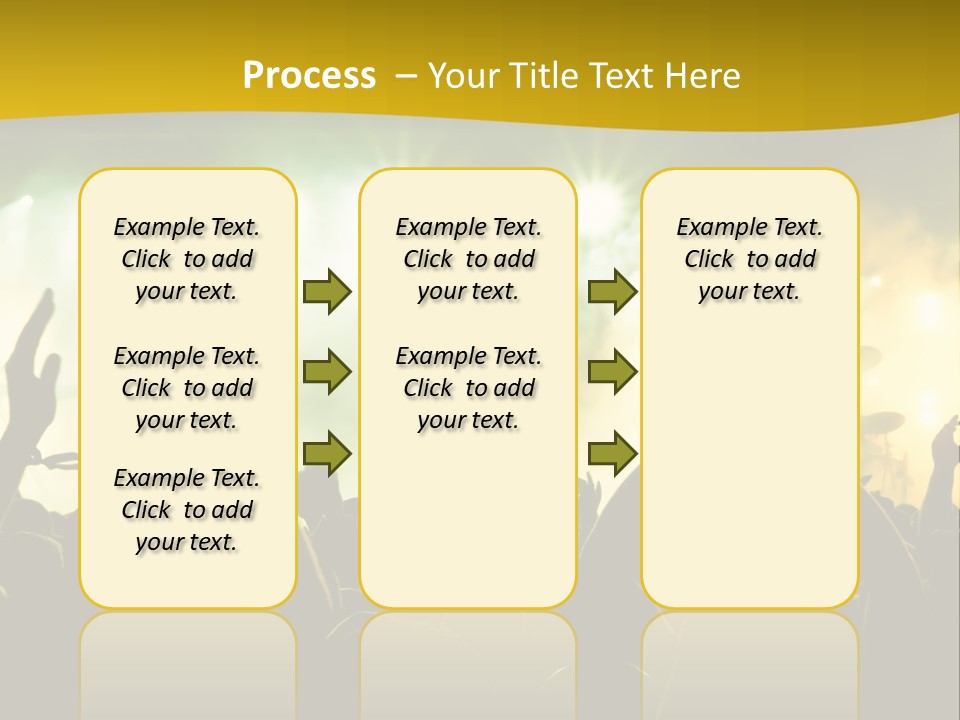 Happiness Band Silhouette PowerPoint Template