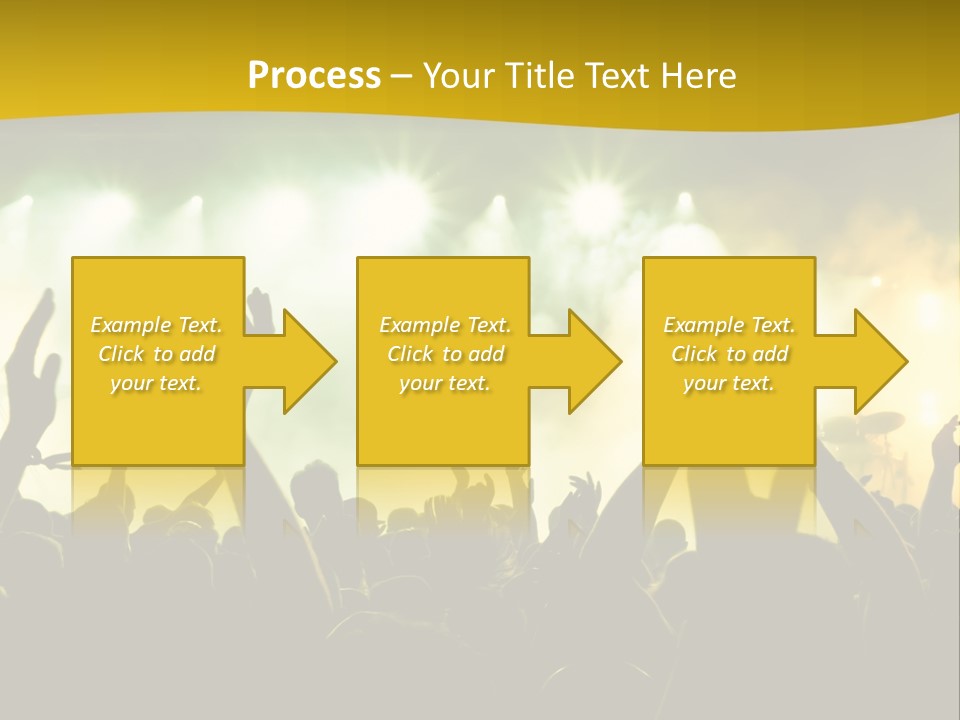 Happiness Band Silhouette PowerPoint Template