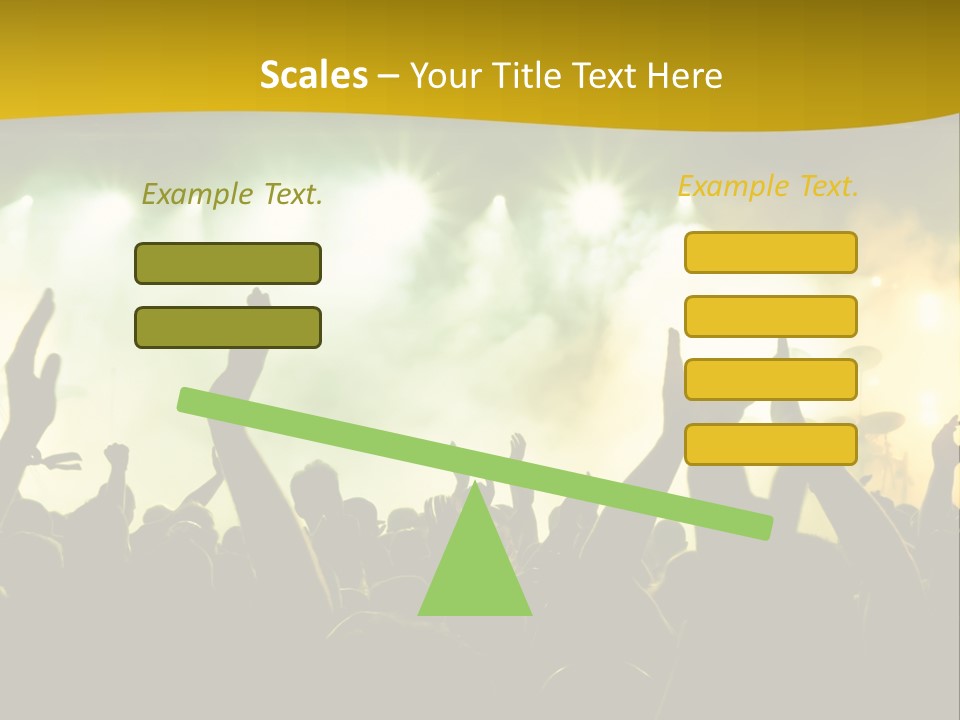 Happiness Band Silhouette PowerPoint Template