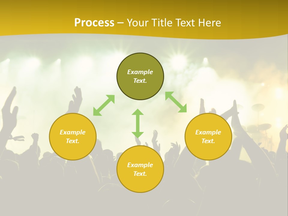 Happiness Band Silhouette PowerPoint Template