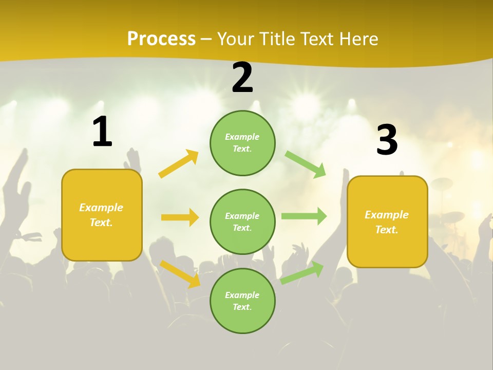 Happiness Band Silhouette PowerPoint Template