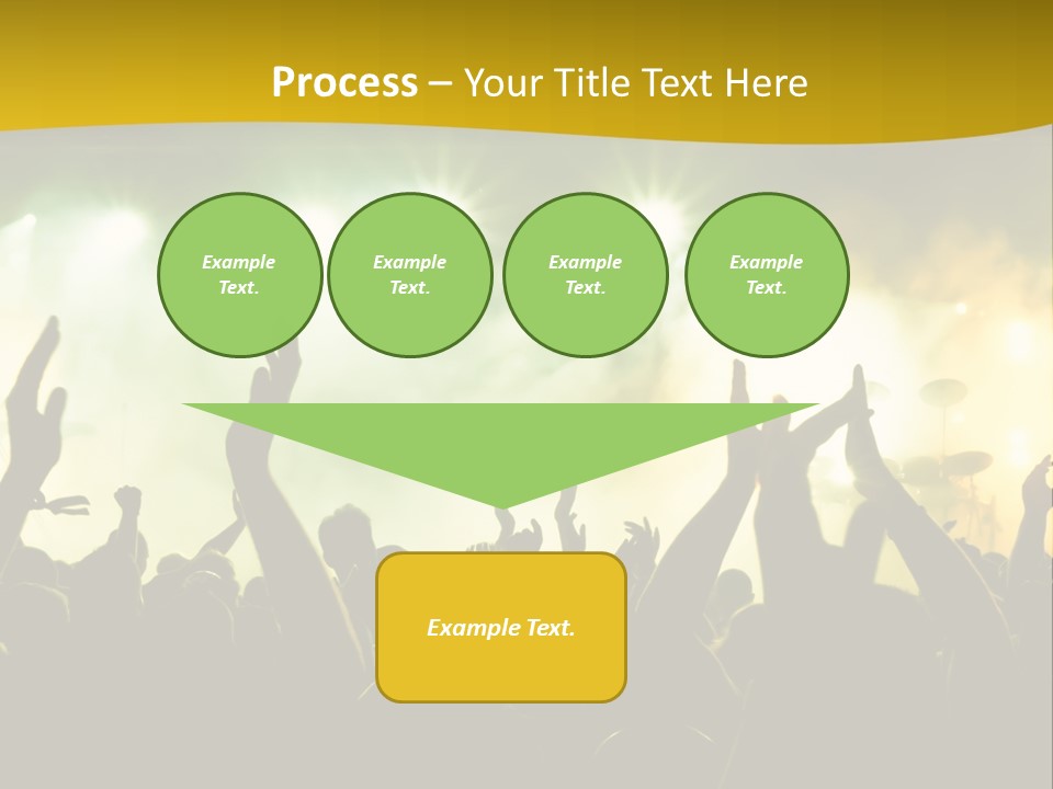 Happiness Band Silhouette PowerPoint Template