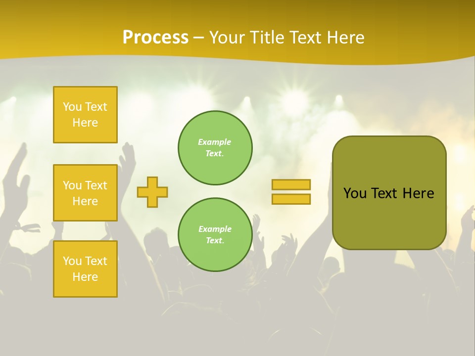 Happiness Band Silhouette PowerPoint Template