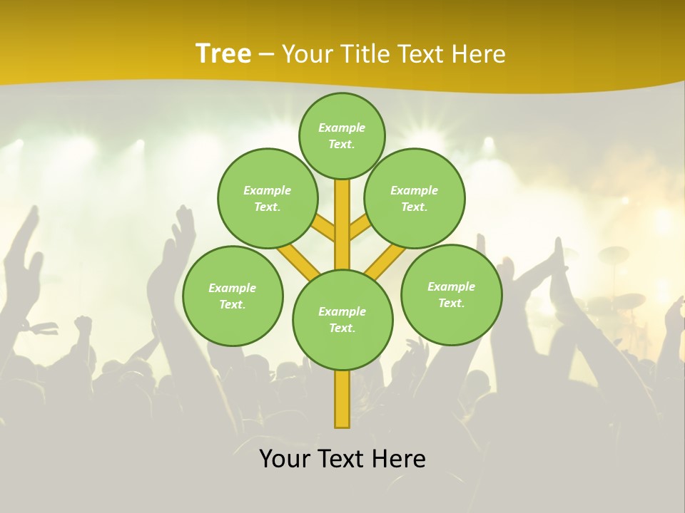 Happiness Band Silhouette PowerPoint Template