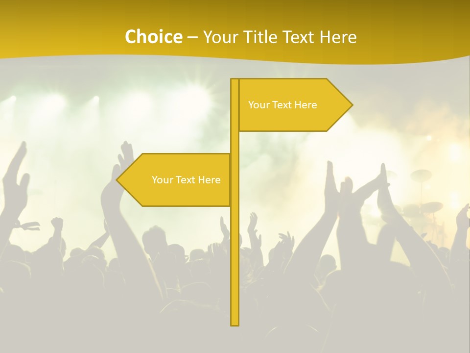 Happiness Band Silhouette PowerPoint Template