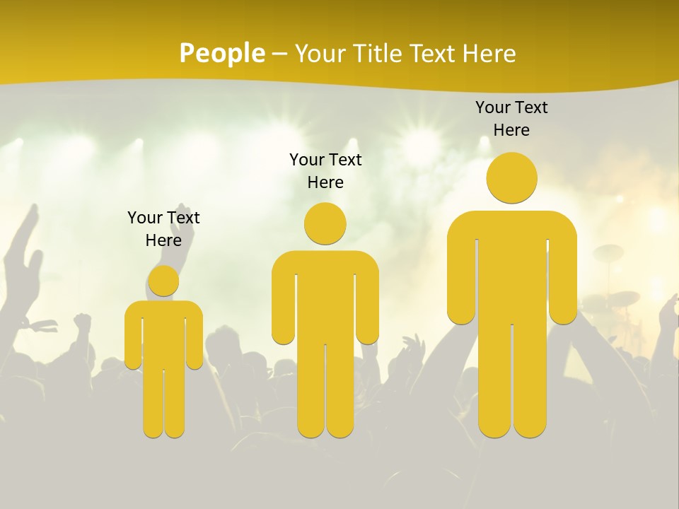 Happiness Band Silhouette PowerPoint Template