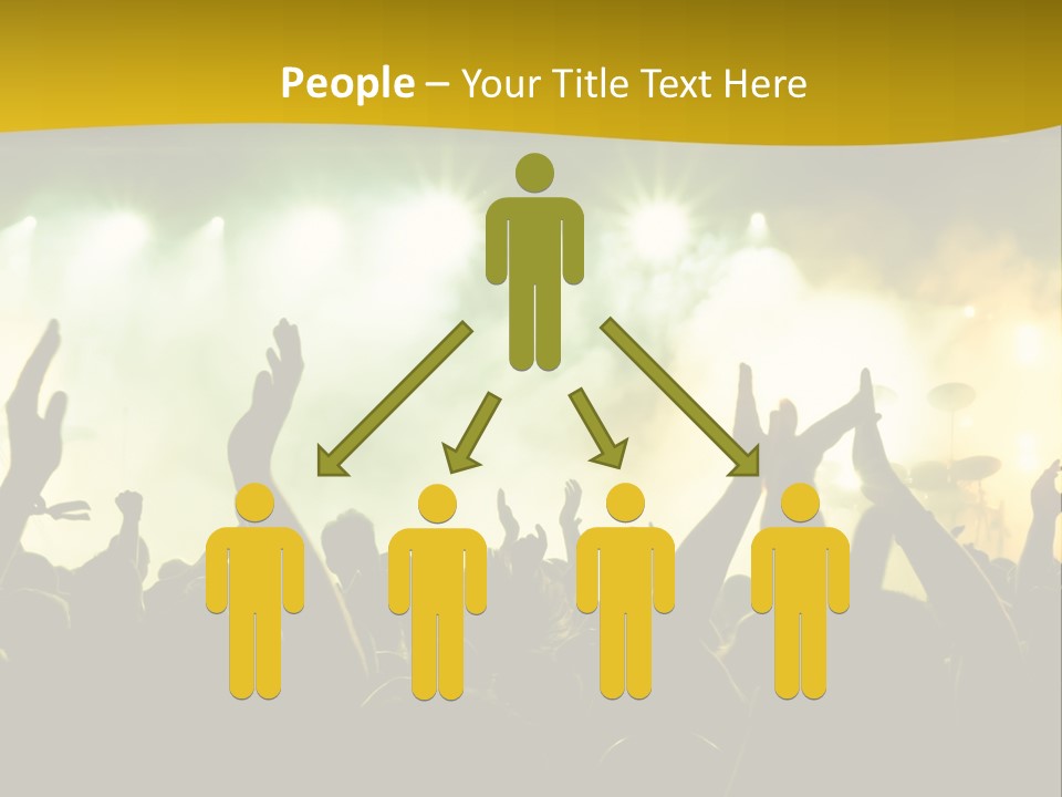 Happiness Band Silhouette PowerPoint Template