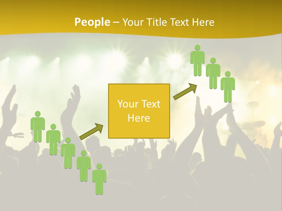 Happiness Band Silhouette PowerPoint Template