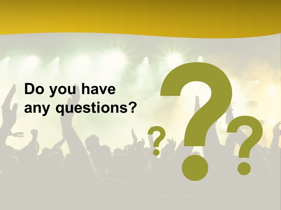 Happiness Band Silhouette PowerPoint Template