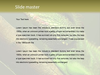 Scale Slow Lizard PowerPoint Template